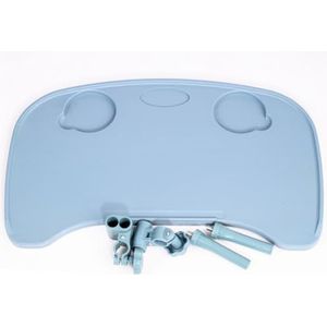 PP-Vic Rolstoeltafel - Verwijderbare Rolstoeltafel, Schootbord, Eethulpmiddel, Verwijderbare Tafel Met Bekerhouder, Draagbare Rolstoeltijdschriftentafel Voor Ouderen Om Te Eten En Te Lezen,Blauw