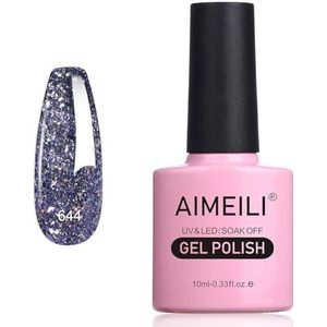 AIMEILI Semi-Permanente Gel Nagellak Soak Off UV LED Glitter Klassieke Herfst & Winter Kleur Nagellak 10ML 644