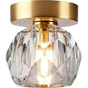 Postmoderne luxe plafondlamp koper metaal dichtbij plafondverlichting kristallen plafondlamp inbouw for boerderij wasruimte keuken