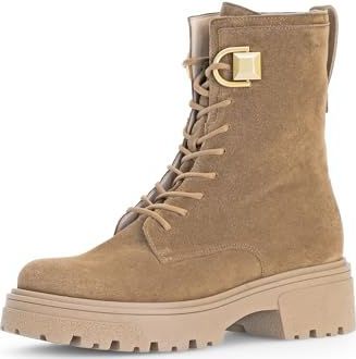 Veterboots - Lichtbruin - Blokhak - Vetersluiting