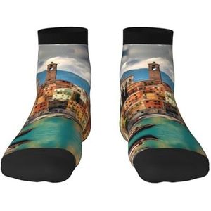 Mooie Italië print veelzijdige sportsokken voor casual en sportkleding, geweldige pasvorm voor voetmaten 36-45, Mooi Italië, Eén Maat