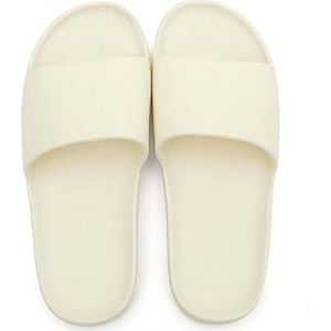 EKsma Vrouwen Sliders Mannen Antislip Douche Schoenen Badkamer Slippers Sandalen Open Teen Schoenen Voor Zwembad Strand Gym, Oranje, 42 EU