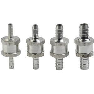 Kleppen Inline Fuel Non Return Check voor Benzine Bio Plantaardige Olie Paraffine Olie Kerosine Niet Terugslagklep (8mm)