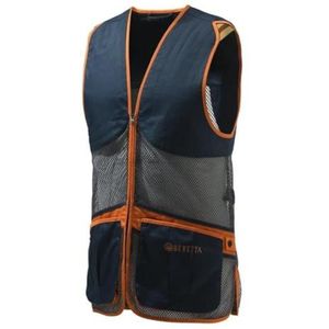 BERETTA Full Mesh Shooting vest voor heren, Blu totale eclips & Grijs, XL