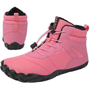 Laarzen op blote voeten | Schoenen met brede boxtoe voor heren,Waterdichte sneldrogende blote voeten schoenen heren dames brede teen box winter trainer minimalistische nul drop zool laarzen Teksome