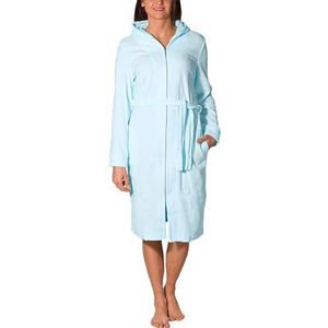 Aquarti Dames Badjas met Rits Lang, Turquoise, L