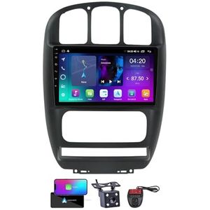 Android 13 Autoradio 9 Duim Touch Display Voor Chrysler Voyager RG RS 2000-2007 Met Draadloze Carplay Android Auto/GPS/FM RDS DAB+/BT 5.0/Bediening op het stuur + Camera en DVR(Size:NF-1)