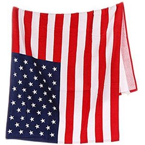 US Flag Pattern Strandlaken Machine Wasbaar Douche Handdoek Zeer absorberend (A)