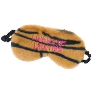 Cmis Kbei Slaapblinddoek zachte pluche oogmaskers schattige liefde wolk oogbedekking pluche masker ooglap dutje gezondheid oogbedekking slaapmasker (tijgerpatroon)
