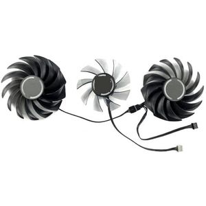 90MM PVA080E12R voor COLORFUL RTX3060 3060ti 3070 3070ti 3080 3080ti 3090 iGame grafische kaart vervangende ventilator(Set of three fans)