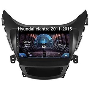 Android 10 Bluetooth Autoradio Dubbel Din Multimedia Speler 9 inch Touchscreen Auto Stereo Voor Hyundai elantra 2011-2015 Met GPS Ondersteuning Spiegel Link/Stuurbediening Dual USB Backup Camera (Col