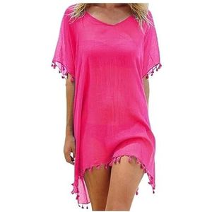 Cover-up voor vrouwen, strandkleding voor vrouwen, bikini-cover-ups, jurk, zwemmen, zomer, strand, badpak, baggy, tuniek, tops, T-shirt voor vrouwen, katoenen blouse, badpak cover-ups voor vrouwen