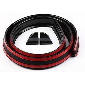 Achterspoilers Voor Alfa Voor Romeo 156 Voor Sedan 932 1998-2005 Auto Achterspoilers Zachte Rubberen Achter Dak Kofferbak Spoiler Vleugel Sticker Lip Voorbumper Lip(‎B Gloss Black)