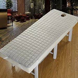 oiakus Matraskussen voor massagetafels, spa bed tafelmatras, met elastische band en gezichtsademgat, voor massagetafel, tattoo-tafel, spa-tafel, schoonheidsbed, machinewasbaar, grijs