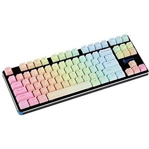 Regenboog Top gedrukt Kant gedrukt Blank PBT Geverfde Keycaps Voor OEM Cherry MX Schakelaars Mechanische Toetsenbord Poker Faceu GH60 (87 Top gedrukt)