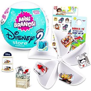 Disney Mini Brands Series 2 Mystery Toys - Disney Collectibles Bundle with Disney Mini Toys Mystery Set Featuring Disney, Star Wars, Marvel Plus Stickers, More | Disney Party Favors