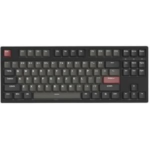 QPSJXN RGB hot-swappable mechanisch toetsenbord, enkel drie modi, PBT-toetsenbordtoets in 87 en 108 verschillende systemen (GP87 single-mode)
