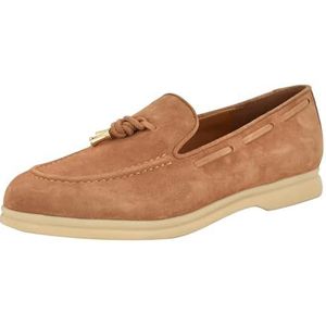 Guess Aryana Loafer voor dames, Medium natuurlijk suède 101, 39.5 EU