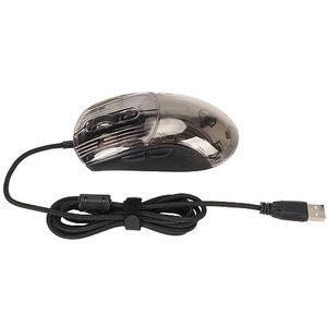 Bedrade Muis, Kantoormuis 7 Programmeerbare Toetsen Transparant Omhulsel voor Thuis