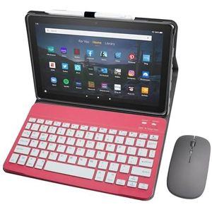 Toetsenbordhoes voor Amazon Fire Max 11 11 inch (13e generatie, release 2023), afneembaar magnetisch toetsenbord, hoesje met penhouder geschikt voor Max 11 tablet (rood)