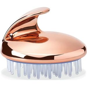 Draagbare siliconen haarhoofdhuidstimulator: antislip kleine exfoliatorborstel voor zachte reiniging en hoofdhuidontspanning bij volwassenen