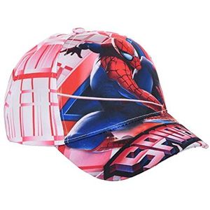 Marvel Officiële Disney Spiderman/Star Wars/Superman en Batman Honkbalpetten voor jongens en meisjes, zomer zonnehoeden met klittenbandsluiting, Spiderman Rood ET4030, 4-8 Jaren