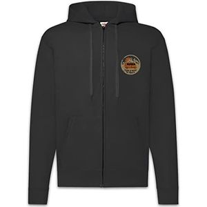 Urban Backwoods Home is Where My Van is Heren Hoodie met capuchon, Zwart, L