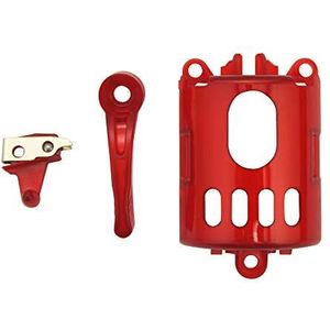 Tondeuse accessoires 3 stuks, wijzerplaat knop/schakelaar/motor cover voor Wahl 5-sterren serie draadloze magische clip # 8148, super taper # 8591 (rood)