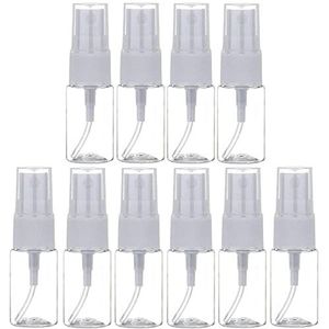 Mist Spray Flessen 15ml Clear Plastic Kleine Multi Gebruik Spray Mist Fles, Hervulbare Reizen Spray Fles Reiniging, Essentiële Oliën, Parfum (10 stuks)