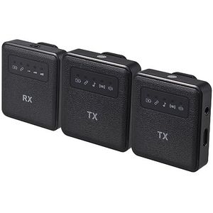 YIWENG Microfoon, 2.4G Draadloze Kraag Clip Microfoon Clip-on Microfoon Microfoon Zender en Ontvanger met Clip Draagbaar Oplaadbaar Microfoon Systeem voor Interview Live Show Vlog Teaching Meeting S