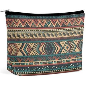 LYHVSFZQ Make-uptas, opvouwbare make-uptas, inheemse Amerikaanse bedrukte make-up-organizer, make-uptas voor reizen en dagelijks leven, stijl, één maat, make-uptas, Stijl, Eén maat, Make-up Tas