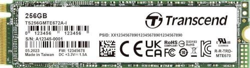 Transcend - MTE672AI-VS1 - SSD - 256 GB - M.2 2280 - PCIe Gen 3 x4