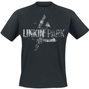 Linkin Park Prism Smoke T-shirt zwart 5XL 100% katoen Band merch, Bands