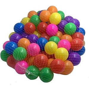 DIVCHI 100 STKS Zachte Plastic Mini Speelballen Multi Levendige Kleuren - Crush Proof, geen scherpe randen, niet giftig, ftalaat & BPA vrij - Gebruik in Baby of Peuter Ball Pit (100 stuks)