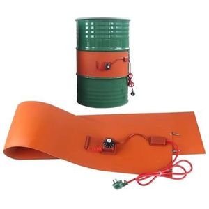 Fit 20-200L Drum 1000-3000W Flexibele Siliconen Band Drum Heater Deken Olie Biodiesel Vat,Belangrijk(125x1740x1.8mm 1000W,220AC)