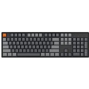 Keychron K10 Full Size RGB, Mechanische toetsenbord voor Mac Windows, Bluetooth Wireless/USB Wired Gaming toetsenbord met Gateron G Pro Red Hot-Swap Switch Aluminium Frame K10-J1 Layout US/ANSI