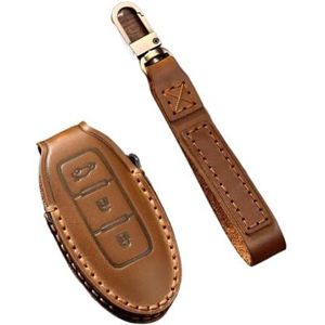 Sleutelbehuizing houder Lederen Smart Key Case Cover Sleutelhanger Fob Voor Bluebird Voor Sylphy Voor Teana X Voor Trail Voor Tiida Auto Accessoires Houder Sleutelring Sleutelbehuizing(13)