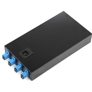 3 STKS/4 Poort Fiber Patch Panel Desktop Pigtail Optische Vezel Terminal Box met(3PCS With SC UPC)