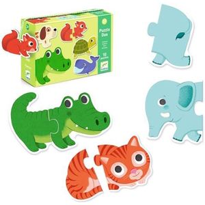 Peuterpuzzel Djeco Duo Dieren (10 x 2 stukjes)