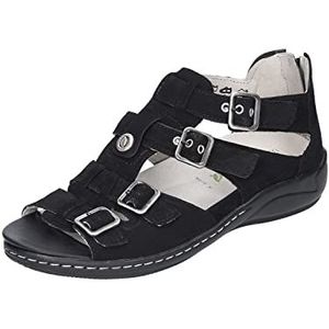 Waldläufer Hilena Sandalen, zwart, zwart, 39 EU Breed