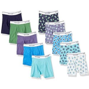 Fruit of the Loom Jongens katoenen Boxer korte ondergoed (Pack van 10)