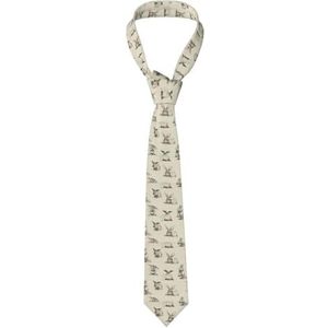 OdDdot Rode En Witte Polka Dots Mannen Polyester Mode Print Tie Geweldig Voor Business Dagelijks Werk Bruiloft Feest Dansen Geschenken Etc, Konijn Achtergrond, Eén maat