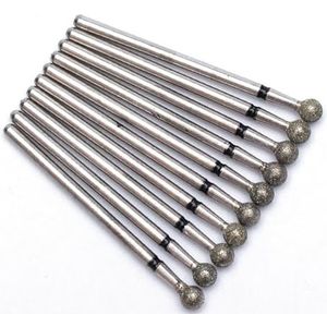 Nagel Boren Set voor Manicure, Diamant elektrische nagelboortjes for manicure en pedicure, 10 stuks, veelkleurig(T26-33)