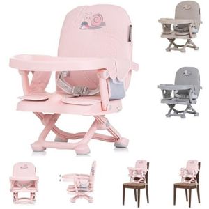 Chipolino Kinderstoel Lollipop zitverhoging boosterstoel tafel afneembaar inklapbaar, kleur: roze baby