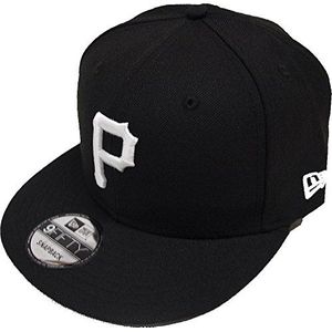 New Era Pittsburgh Pirates Black White Logo Snapback Cap 9fifty Limited Edition, zwart, Eén maat