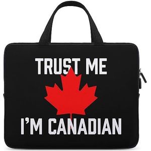 Trust Me I'm Canadian - Esdoornblad Laptoptas Duurzame Waterdichte Notebook Draagtas Computer Tas Aktetas 15 inch