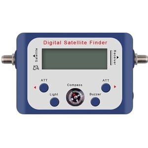 Digitale Satellietsignaalmeterzoeker Satellietreceptor Satfinder TV Satellietontvanger Decoder Met LCD-scherm LNB Eenvoudig In Gebruik(Added Black cable)