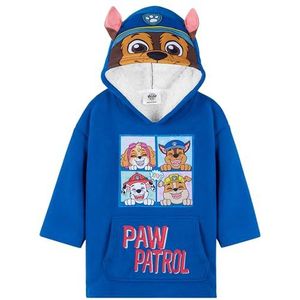 Paw Patrol Fleece deken hoodie voor kinderen - één maat 3-6 jaar kinderen oversized hoodie sherpa-gevoerd - cadeaus voor jongens, blauw, Blauw, One Size