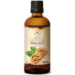 Walnootolie 100ml - 100% Puur Natuurlijke Basisolie - Dragerolie - Rijk aan Mineralen & Vitamines voor Intensieve Huidverzorging - Massage - Wellness - Maken van Eigen Cosmetica - Ontspanning - Beauty - Anti-Rimpels - Anti-Aging