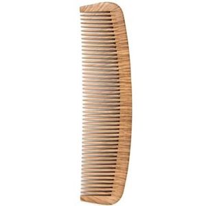 Natuurlijke perenbloesem kam gladde kam hoofdhuid massage anti wirwar bamboe houten kam anti-wirwar statische haarborstel salon tool (maat: B)